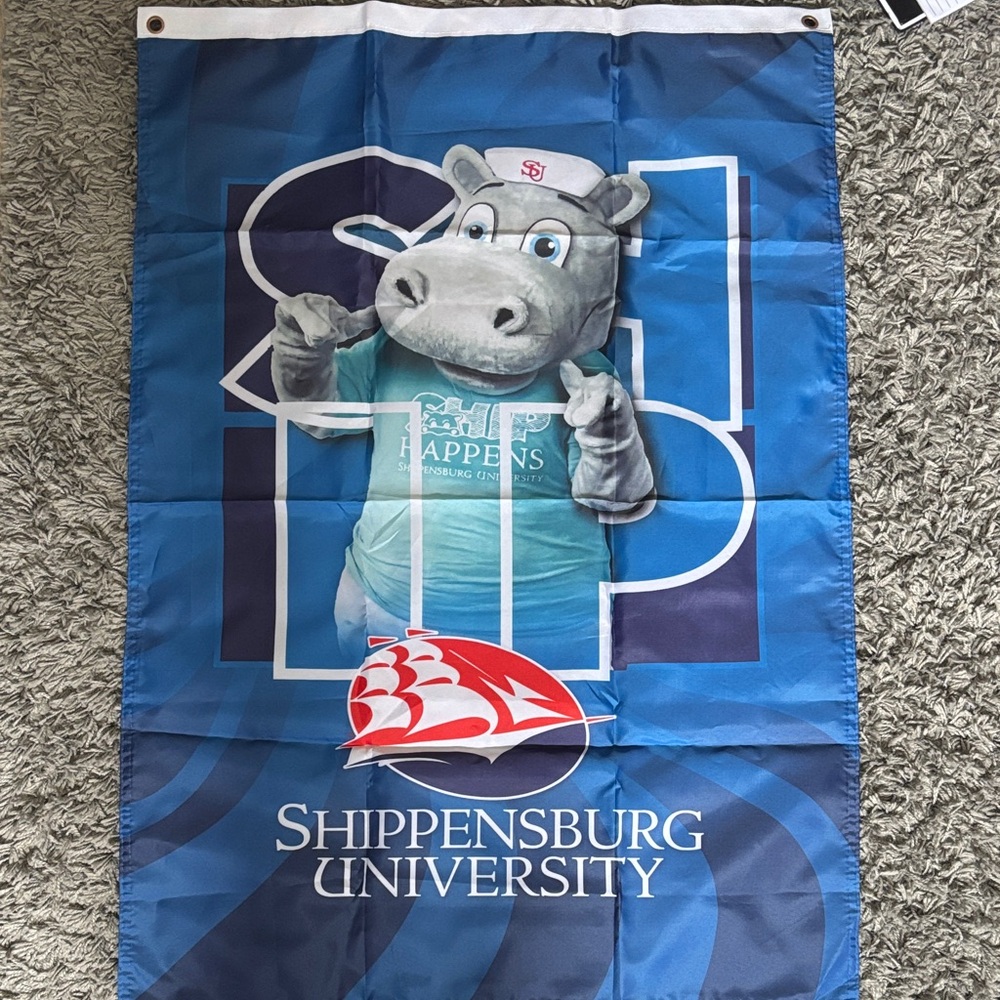 Shippensburg University Flag with Mascot